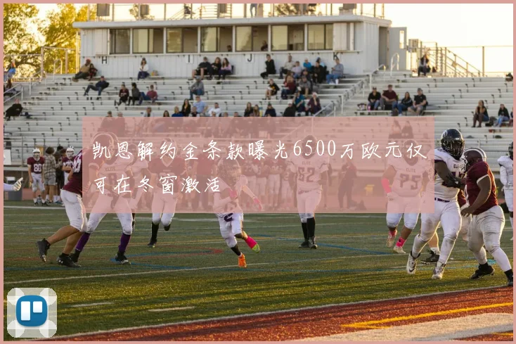 凯恩解约金条款曝光6500万欧元仅可在冬窗激活